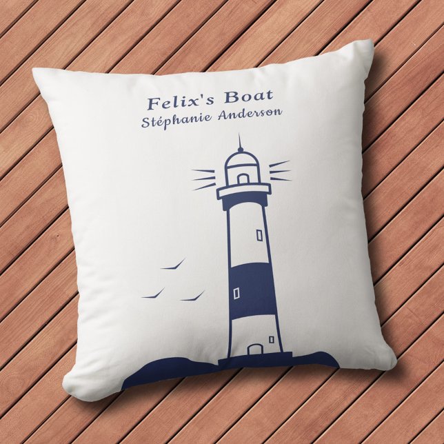 Lighthouse Throw Pillow (Lighthouse Pillow)