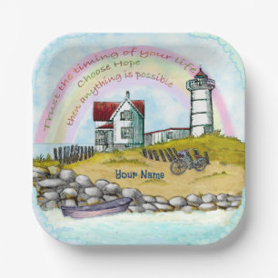 Lighthouse Timing  Paper Plate