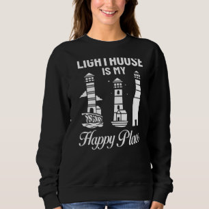 Lighthouse Tower Beach Ocean Quotes Lamp Light Sweatshirt