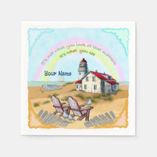 Lighthouse Viewpoint Napkin