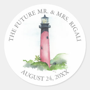 Lighthouse Wedding Envelope Seals