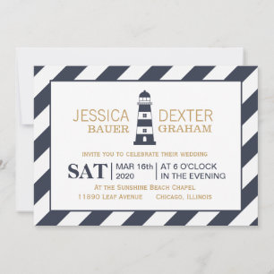 Lighthouse Wedding Invitation