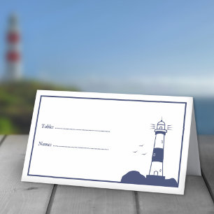 Lighthouse Wedding Place Cards