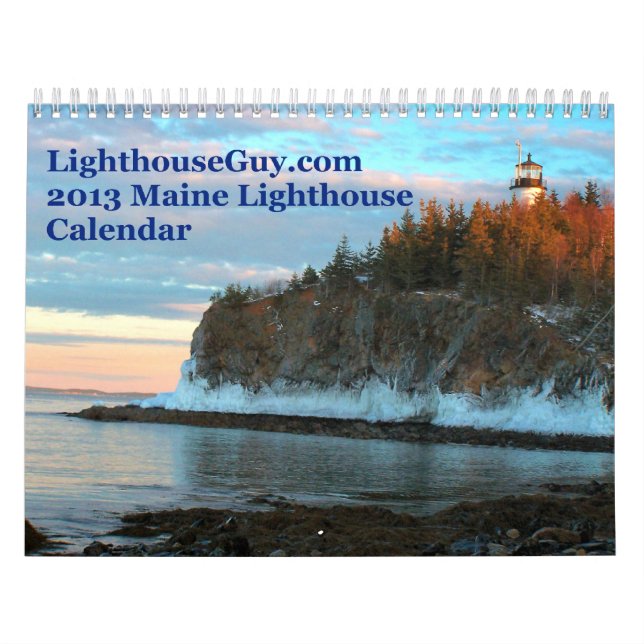 LighthouseGuy.com Calendrier du phare du Maine 201 (Protection)