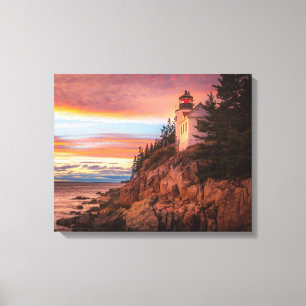 Lighthouses   Acadia National Park Maine Canvas Print