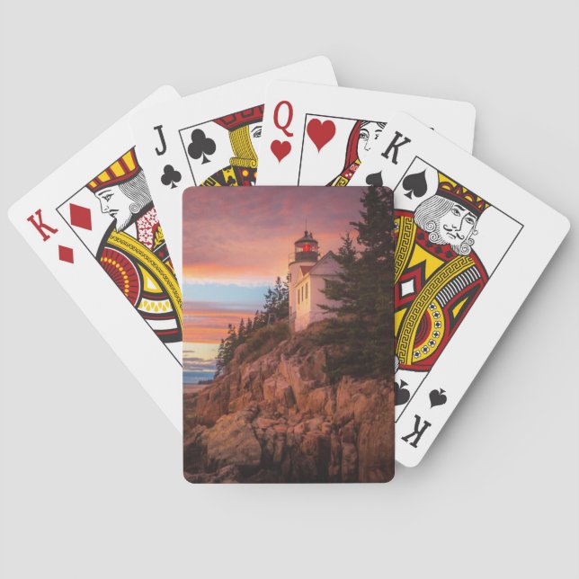 Lighthouses | Acadia National Park Maine Playing Cards (Back)