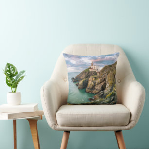 Lighthouses Baily Lighthouse Dublin, Ireland Throw Pillow