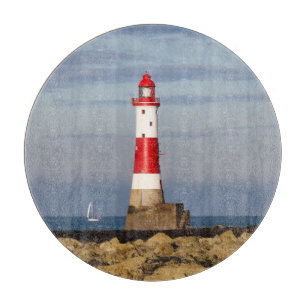 Lighthouses   Beachy Head Lighthouse England Cutting Board