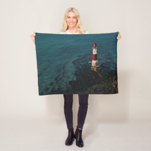 Lighthouses Beachy Head Lighthouse England Fleece Blanket