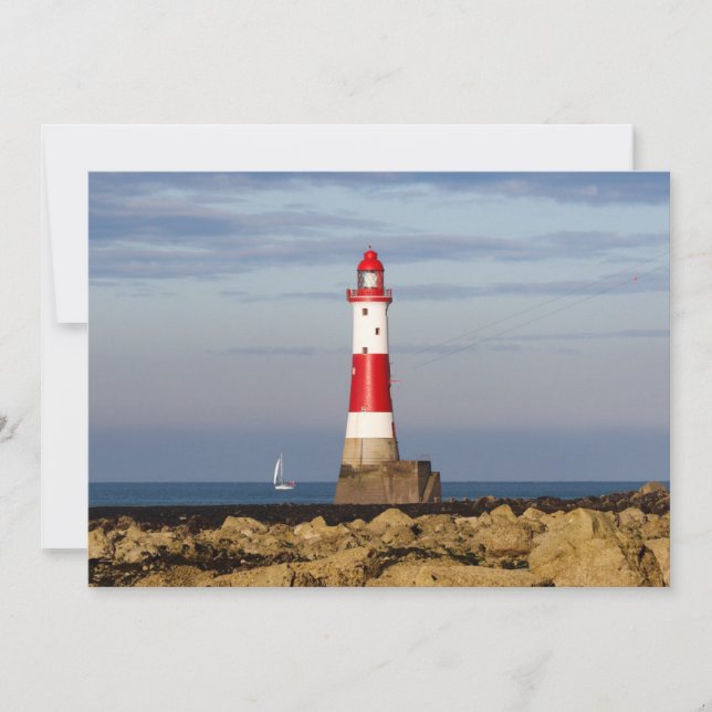 Lighthouses | Beachy Head Lighthouse England Thank You Card (Front)