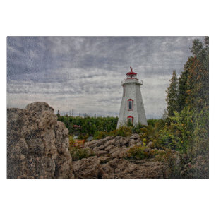 Lighthouses   Big Tub Harbour Tobermory Ontario Cutting Board