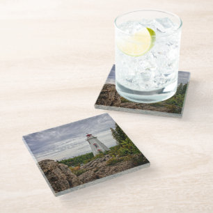 Lighthouses Big Tub Harbour Tobermory Ontario Glass Coaster