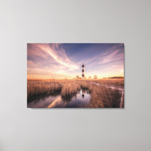 Lighthouses   Bodie Island Outerbanks NC Canvas Print