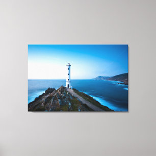 Lighthouses   Cabo Home Lighthouse Cangas Spain Canvas Print