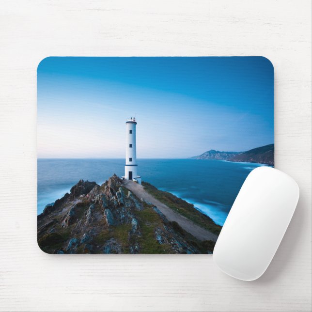 Lighthouses | Cabo Home Lighthouse Cangas Spain Mouse Pad (With Mouse)