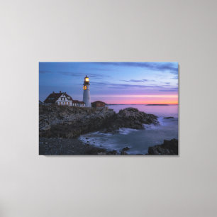 Lighthouses   Cape Elizabeth Maine Lighthouse Canvas Print