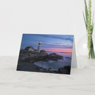 Lighthouses   Cape Elizabeth Maine Lighthouse Card