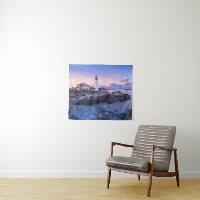 Lighthouses | Cape Elizabeth, Maine Tapestry (In Situ (Horizontal))