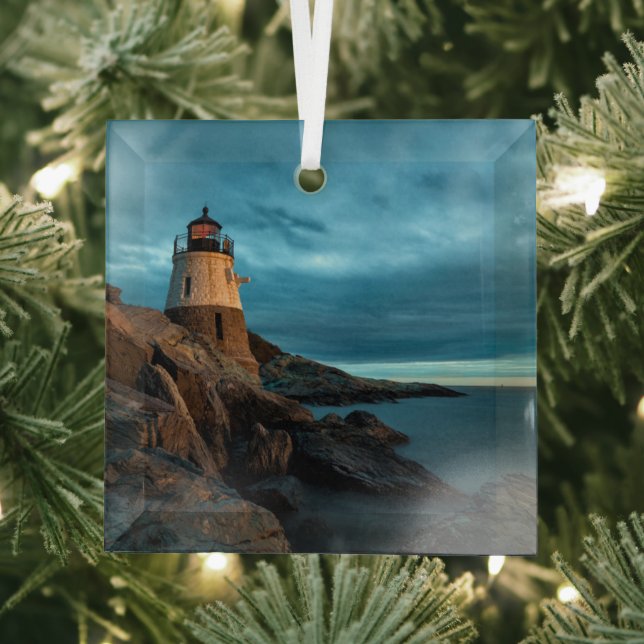 Lighthouses | Castle Hill Lighthouse Glass Ornament (Insitu)
