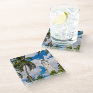 Lighthouses Dewundara Matara Sri Lanka Glass Coaster