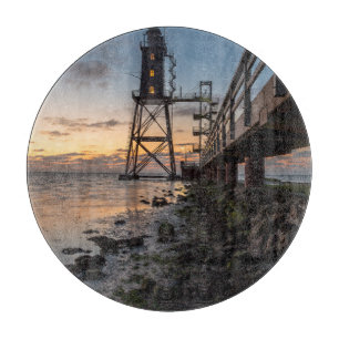 Lighthouses   Eversand-Oberfeue Germany Cutting Board
