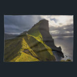 Lighthouses | Faroe Islands Denmark Kitchen Towel<br><div class="desc">This amazing Getty Images photo features a lighthouse in the Faroe Islands,  Denmark.</div>