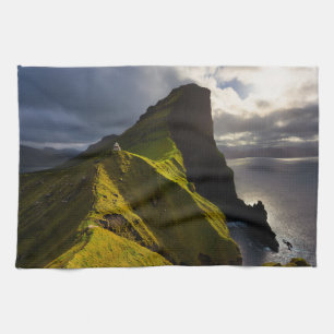 Lighthouses Faroe Islands Denmark Kitchen Towel