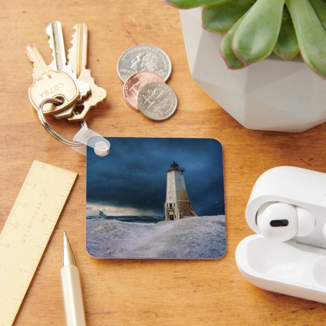 Lighthouses | Frankfort Lighthouse Lake Michigan Keychain (Desk)