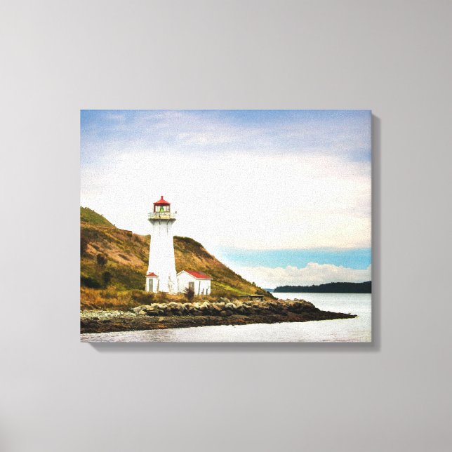 Lighthouses | Georges Island Lighthouse Canvas Print (Front)