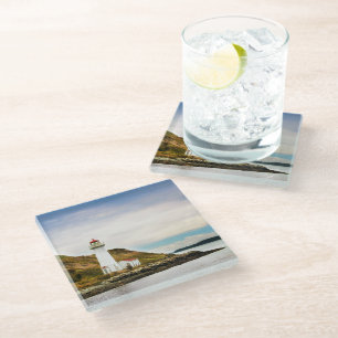 Lighthouses Georges Island Lighthouse Glass Coaster