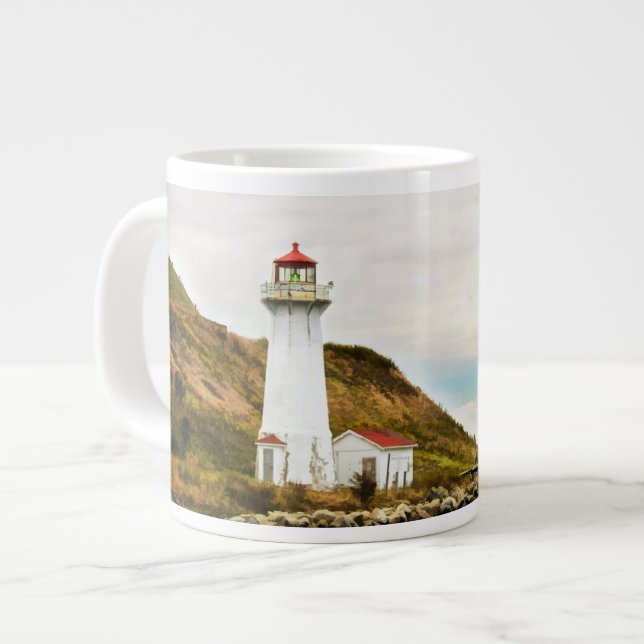 Lighthouses | Georges Island Lighthouse Large Coffee Mug (Front Left)