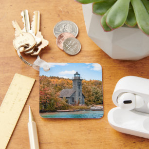 Lighthouses Grand Island East Channel Light Keychain