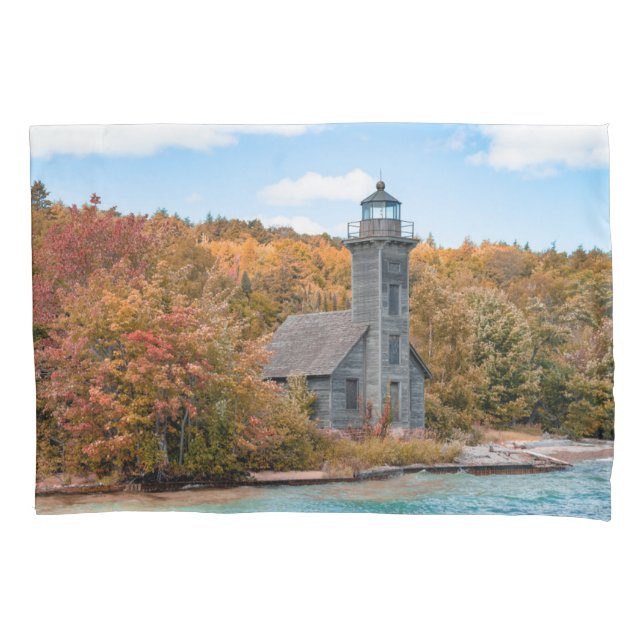 Lighthouses | Grand Island East Channel Light Pillowcase (Front)