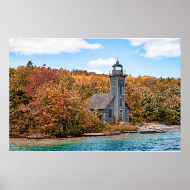 Lighthouses | Grand Island East Channel Light Poster (Front)