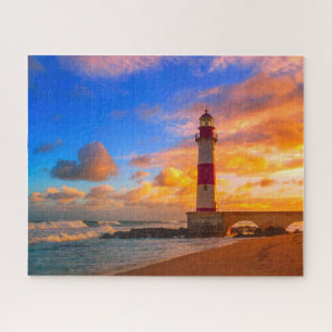 Lighthouses   Itapuã Brazil Lighthouse Jigsaw Puzzle