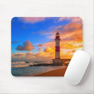 Lighthouses Itapuã Brazil Lighthouse Mouse Pad