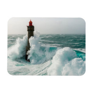 Lighthouses   Jument Lighthouse Ouessant France Magnet