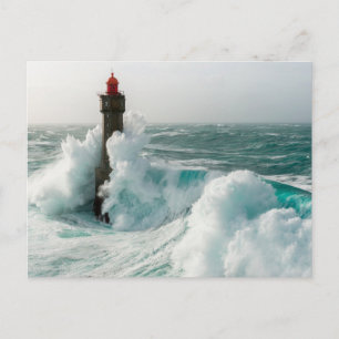 Lighthouses   Jument Lighthouse Ouessant France Postcard