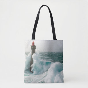 Lighthouses   Jument Lighthouse Ouessant France Tote Bag