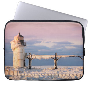 Lighthouses Lake Michigan Lighthouse Laptop Sleeve