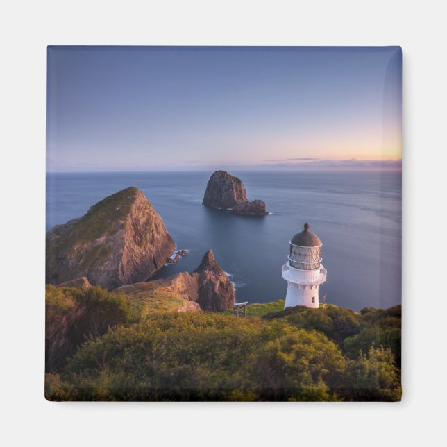 Lighthouses | Lighthouse Cape Brett New Zealand Magnet (Front)
