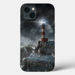 Lighthouses Lighthouse in the Storm iPhone 13 Case