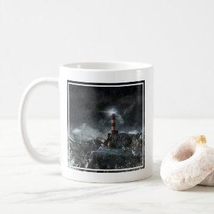 Lighthouses   Lighthouse in the Storm Coffee Mug