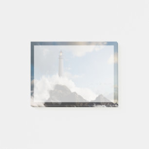 Lighthouses   Lighthouse With Crashing Waves Post-it Notes