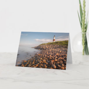 Lighthouses Montauk Point Long Island Card