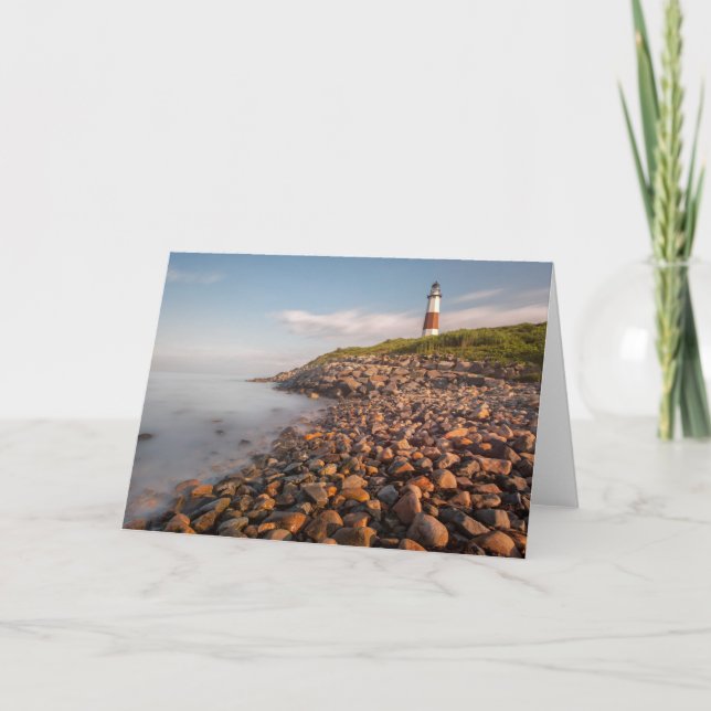 Lighthouses | Montauk Point Long Island Card (Front)