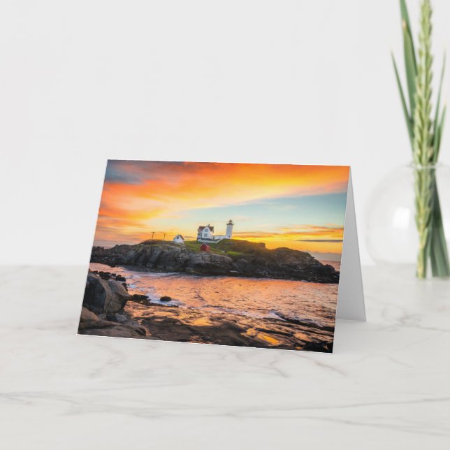 Lighthouses | Nubble Lighthouse Maine Card (Front)