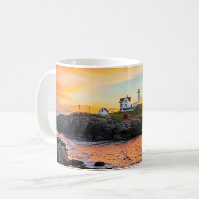 Lighthouses | Nubble Lighthouse Maine Coffee Mug (Front Left)