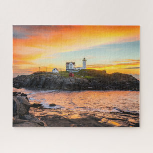 Lighthouses Nubble Lighthouse Maine Jigsaw Puzzle