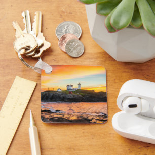 Lighthouses Nubble Lighthouse Maine Keychain